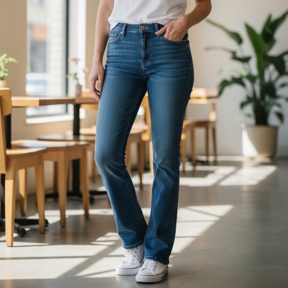 VINTAGE L.L. BEAN Jeans Women's Size 8 Dark Wash FAST SHIP 1455-12